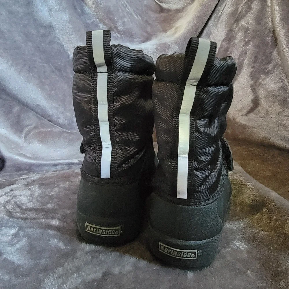Northside Snow Boots Toddler Size 6 Black Excellent Thinsulate Water Resistant